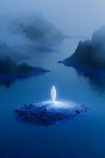 Ethereal Twilight Surrealism style reference image — surreal twilight blue hour
