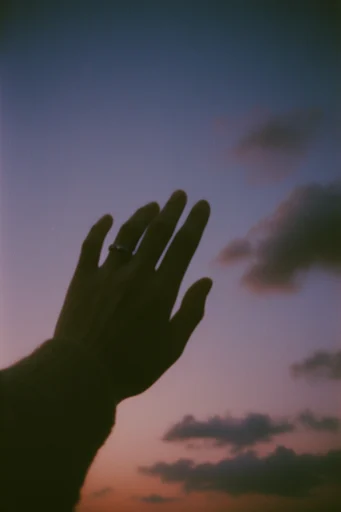 Ethereal Twilight Nostalgia style reference image — soft focus silhouette