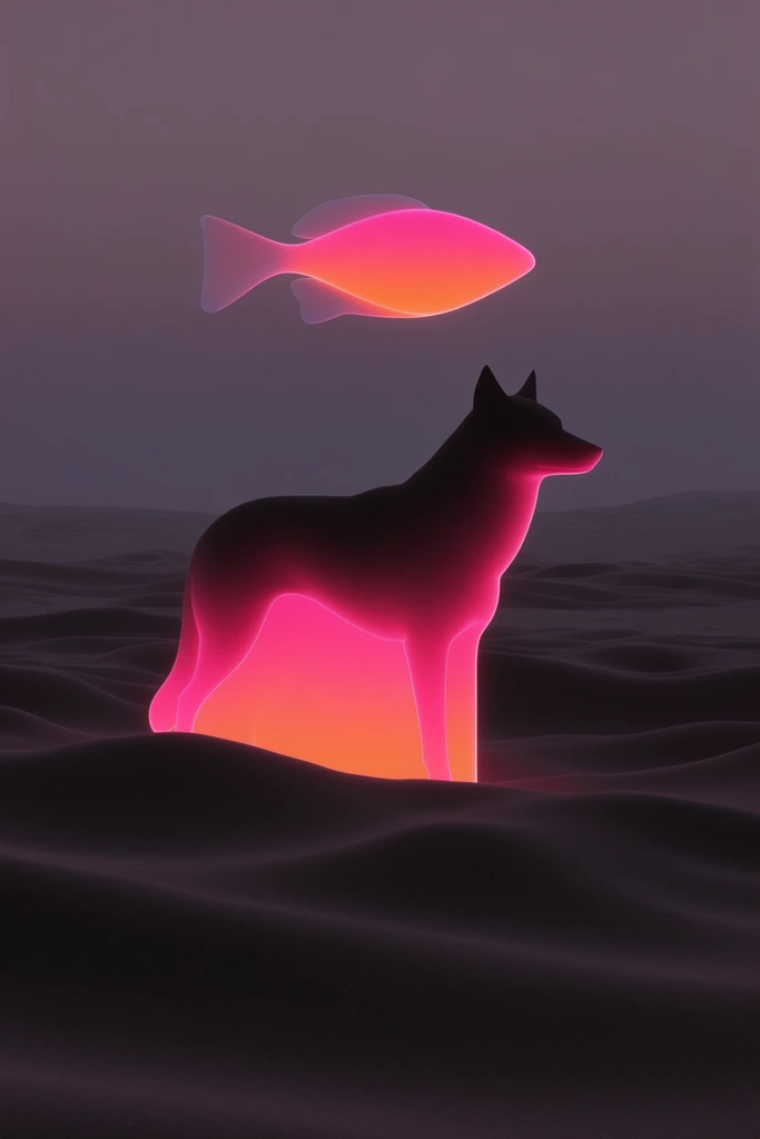 Luminous Surreal Minimalism style AI image example 3