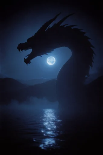 Cinematic Nocturnal Cyan style reference image — luminous ethereal glow