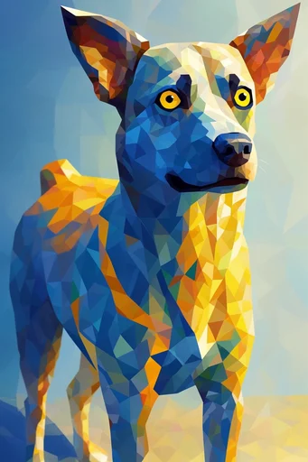 Structural Geometric Cubism style reference image — precisionist line work