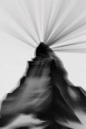 Kinetic Monochrome Silhouette style reference image — high contrast black and white