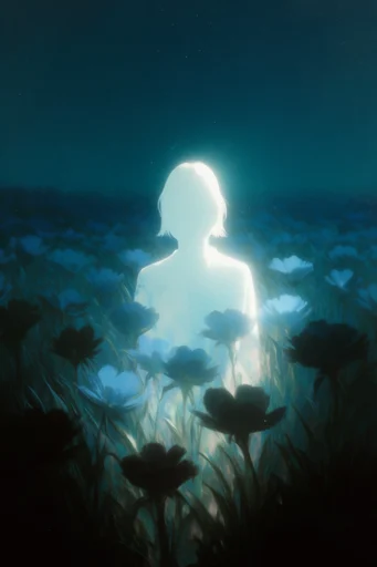Spectral Luminescent Noir style reference image — surreal liminality