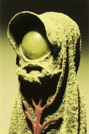 Viscous Viridian Gothic style reference image — tactile sculptural forms
