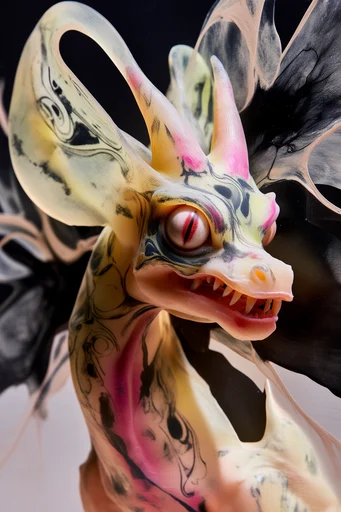 Visceral Macro Beauty style reference image — avant-garde makeup design