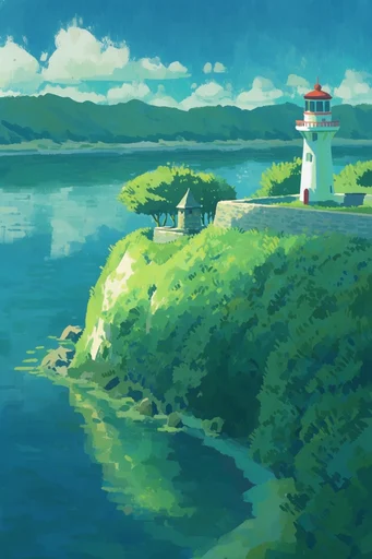 Luminous Painterly Solitude style reference image — solitary wanderer