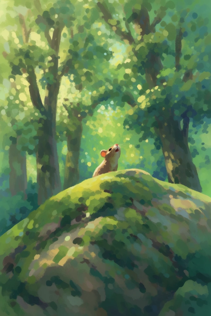 Vibrant Impressionist Storytelling style AI image example 3