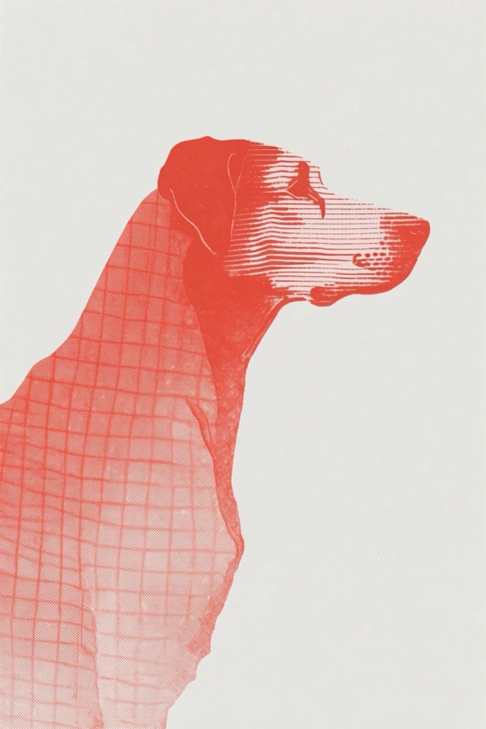 Kinetic Crimson Noir style AI image example 3