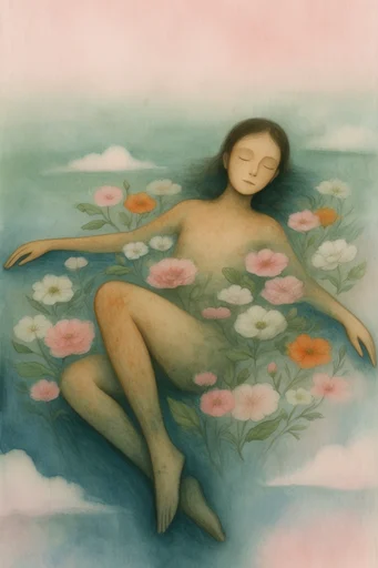 Ethereal Pastel Surrealism style reference image — pastel color palette