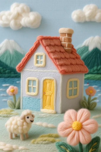 Tactile Fiber Landscapes style AI image example 4