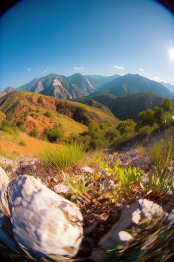 Dynamic Fisheye Summer style reference image — fisheye lens distortion