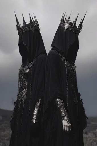 Liquid Gothic Sovereign style reference image — liquid chrome texture