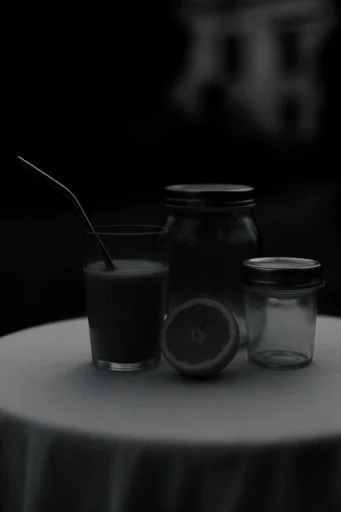 Spectral Noir Abstraction style reference image — heavy film grain