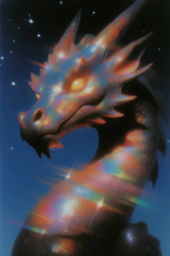 Ethereal Iridescent Futurism style reference image — starburst lens flare