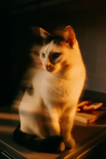 Cinematic Surreal Chiaroscuro style reference image — intimate close-up