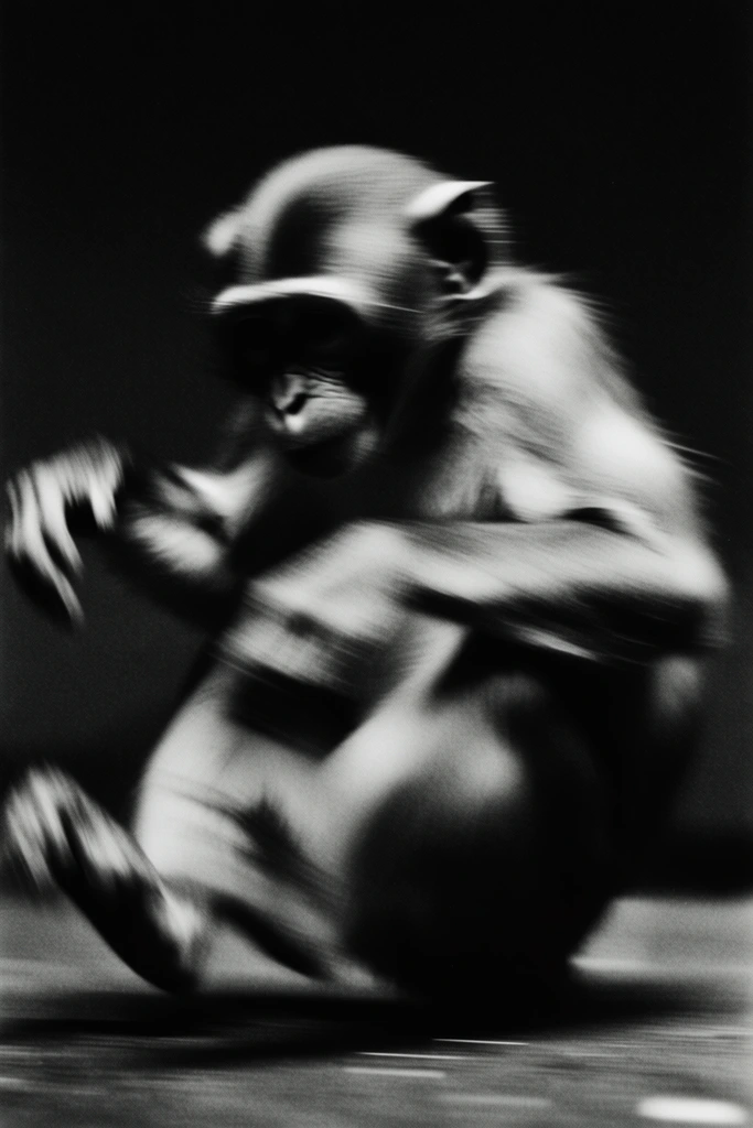 Kinetic Monochrome Noir style AI image example 3