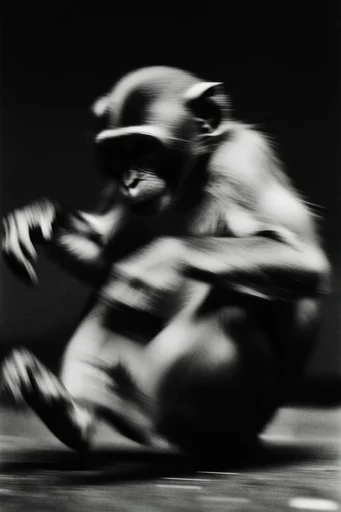 Kinetic Monochrome Noir style AI image example 3
