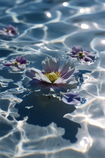 Luminous Aquatic Minimalism style reference image — sunlight refraction