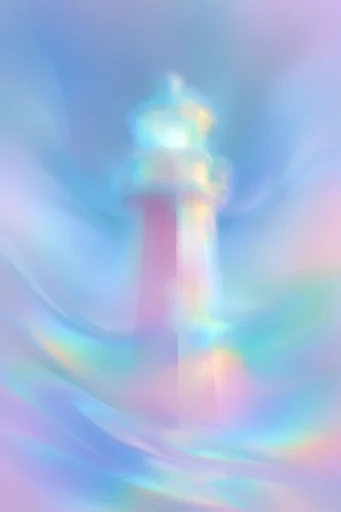 Ethereal Refracted Gradient style reference image — iridescent liquid motion