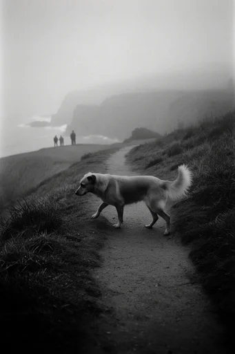 Monolithic Atmospheric Solitude style reference image — stark silhouettes