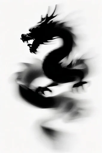 Ethereal Kinetic Monochrome style reference image — motion blur