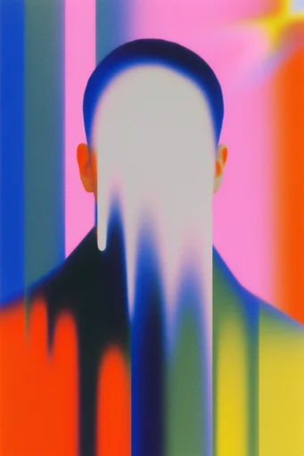 Neon Glitch Risography moodboard — generate AI images in this style