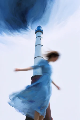 Kinetic Ethereal Abstraction style reference image — dreamy painterly streaks