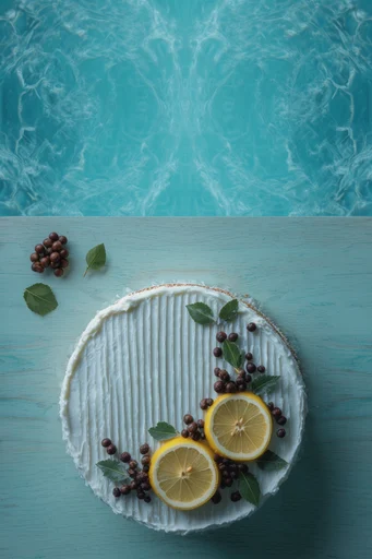 Aerial Aquatic Minimalism style reference image — vibrant light reflections