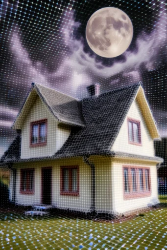 Fragmented Organic Surrealism style AI image example 4