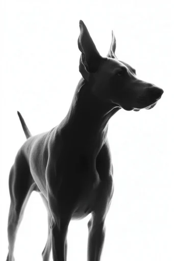 Ethereal Monochrome Silhouette style reference image — avant-garde composition