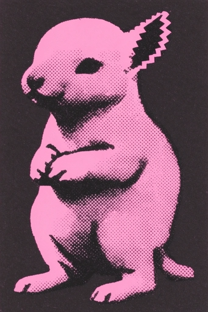 Gritty Neon Pop-Retro style AI image example 3