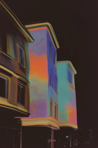 Analog Thermal Distortion style reference image — thermal imaging palette