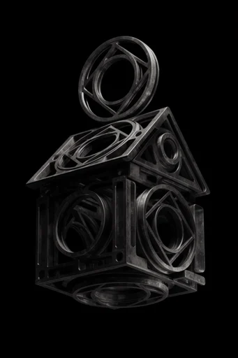 Industrial Chrome Gothic style AI image example 4