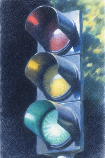 Luminous Nocturnal Hatchwork style reference image — tactile pencil texture