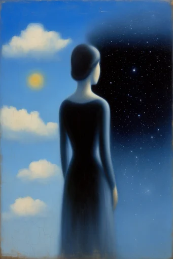 Celestial Surrealist Oil moodboard — generate AI images in this style