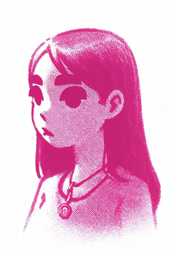 Monochromatic Magenta Engraving moodboard — generate AI images in this style