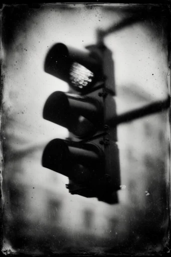 Haunting Monochrome Pictorialism style reference image — distressed vignette