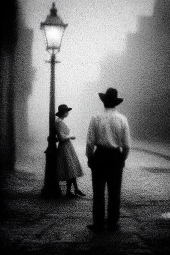 Granular Analog Noir style reference image — distressed lo-fi photography