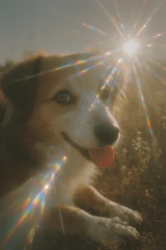 Prismatic Sunlit Nostalgia style reference image — vintage 35mm aesthetic
