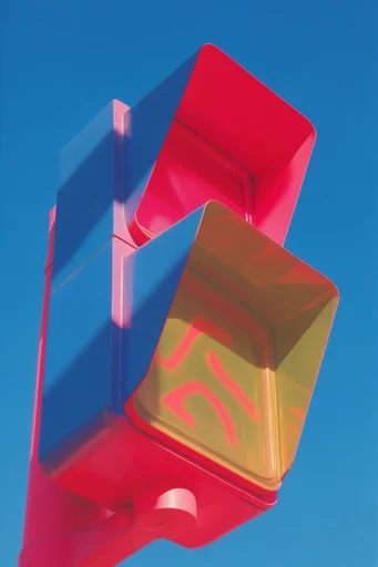 Hyper-Saturated Surreal Pop style reference image — sharp midday sunlight