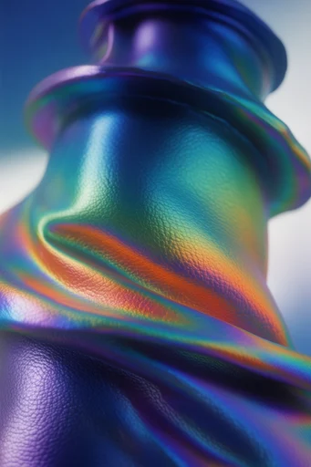 Iridescent Digital Distortion style reference image — CRT scanline artifacts