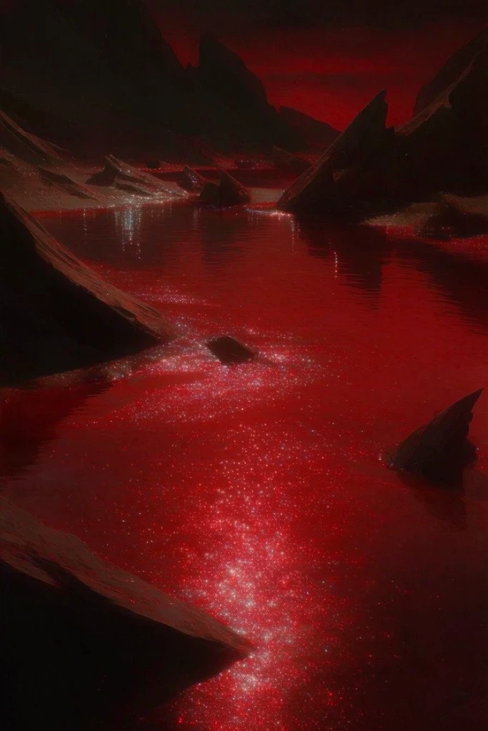 Cinematic Crimson Nocturne style AI image example 2