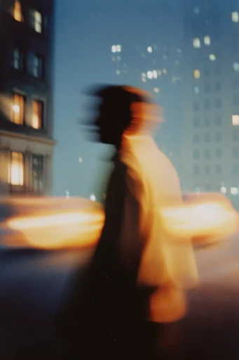 Ethereal Kinetic Luminescence style reference image — long exposure motion blur