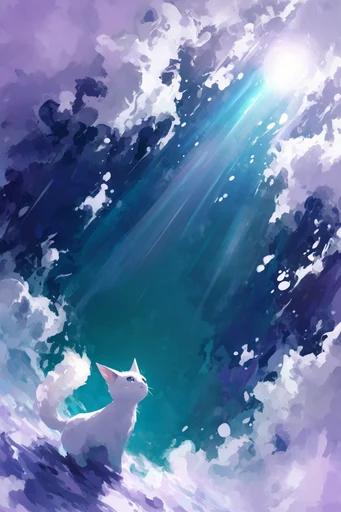 Luminous Cosmic Ethereal style reference image — celestial anime aesthetic
