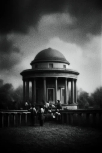 Ethereal Pictorialist Noir style AI image example 2