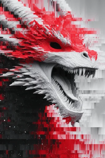 Crimson Glitch Avant-Garde style reference image — avant-garde surrealism