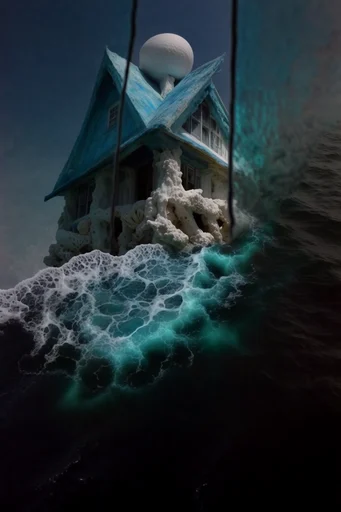 Surreal Abyssal Dreamscape style reference image — bioluminescent highlights