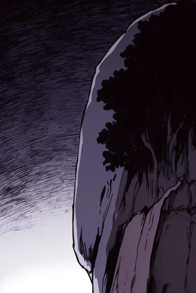 Cyber-Gothic Noir Manga style AI image example 2