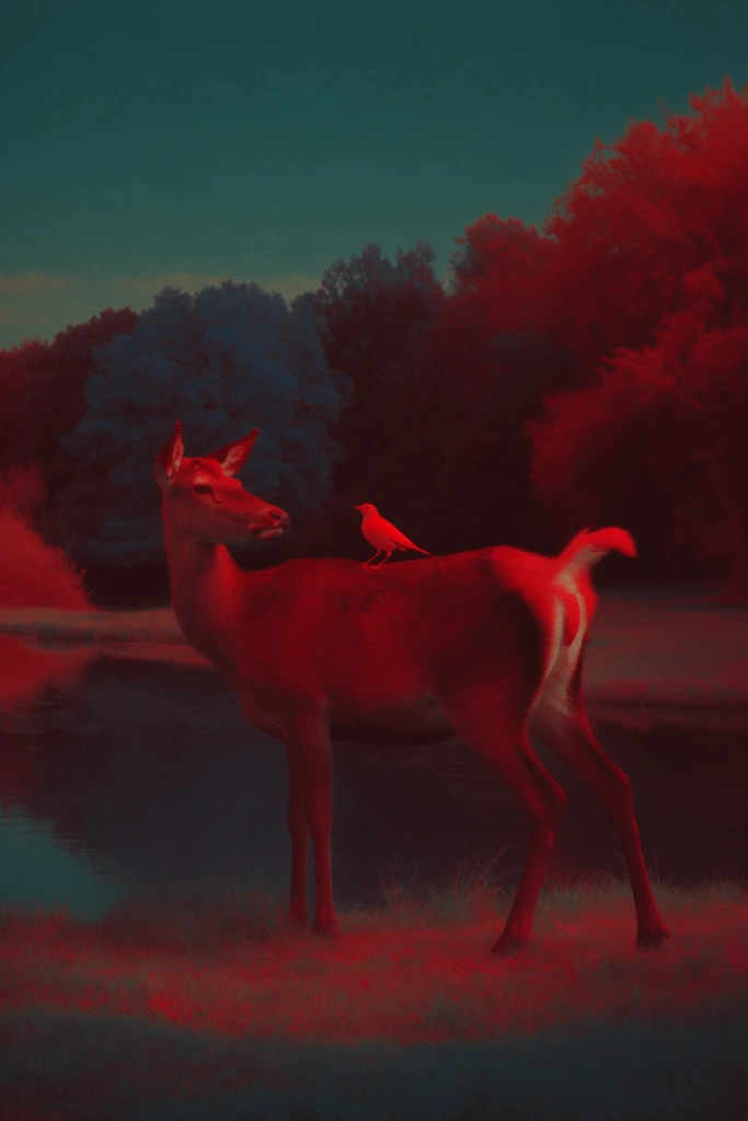 Infrared Nocturnal Gothic style AI image example 3