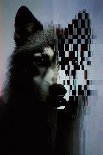 Fragmented Monochrome Surrealism style reference image — surreal fragmentation
